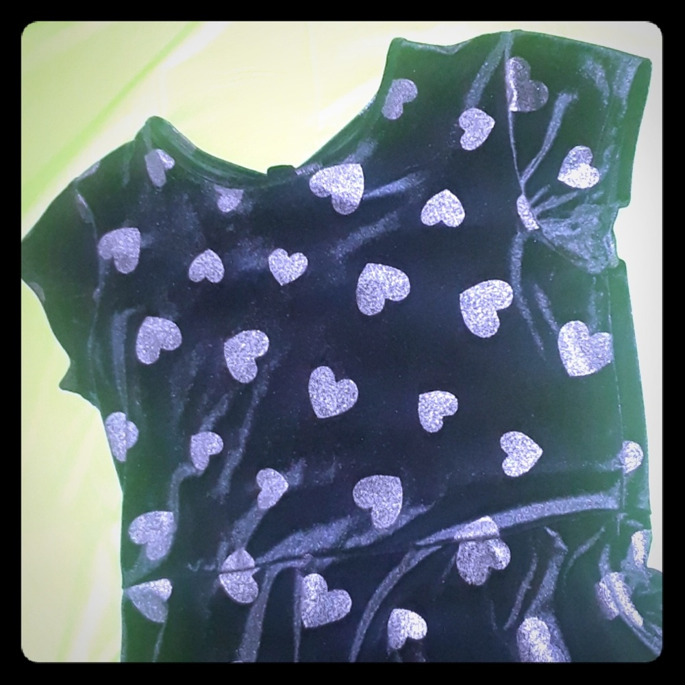 EUC Children's place black velour skater dress 14